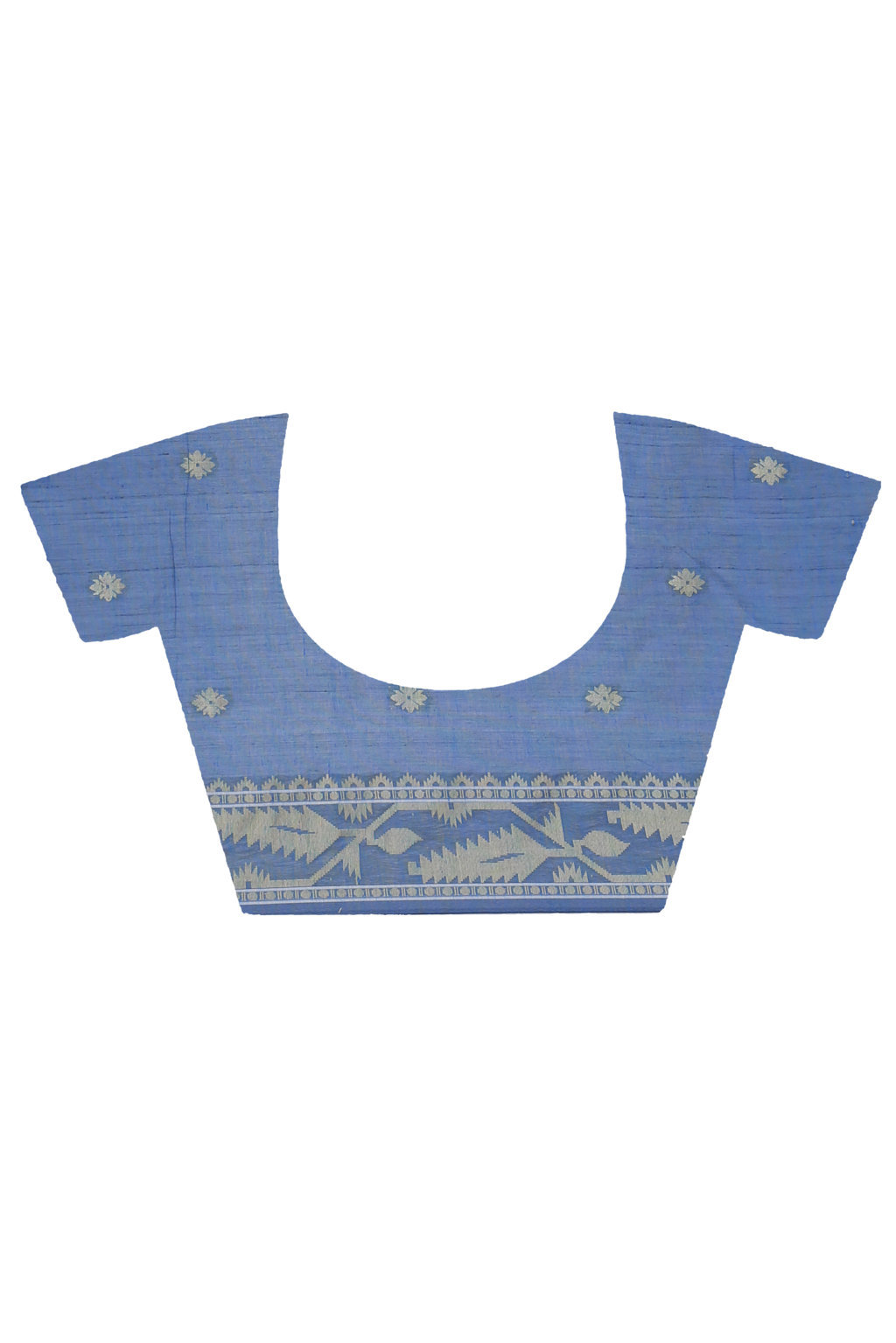 Blue Pure Cotton Tuma Hand Loom Saree (1194)